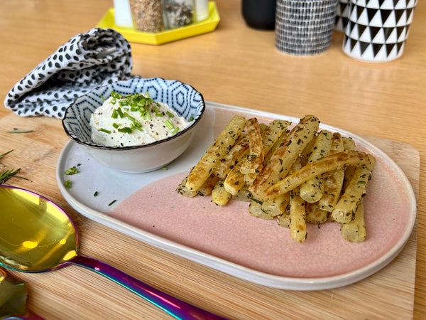 Rosmarinpommes mit veganem Quark für Slimbox Stoffwechselkur