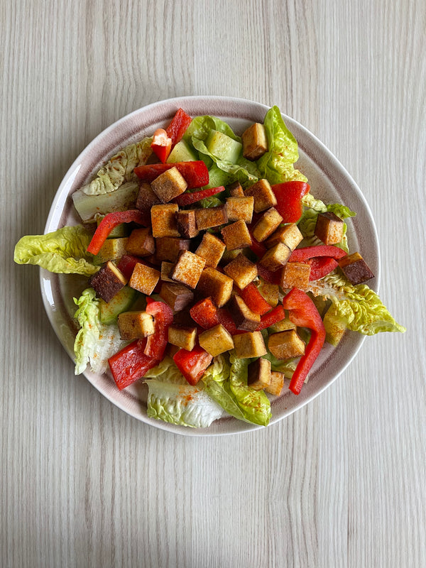 Curry-Tofu auf Gemüsebett für Slimbox Stoffwechselkur
